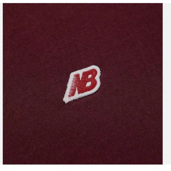 New Balance Men's MADE in USA Core Crewneck Sweatshirt MT21541NBY NB BURGUNDY